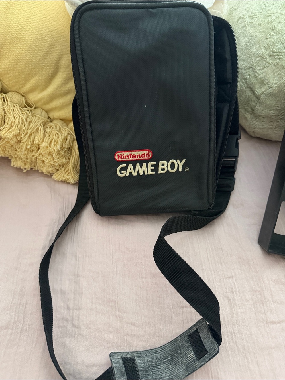 VintageNintendo Black GAME BOY Messenger Crossbody Bag